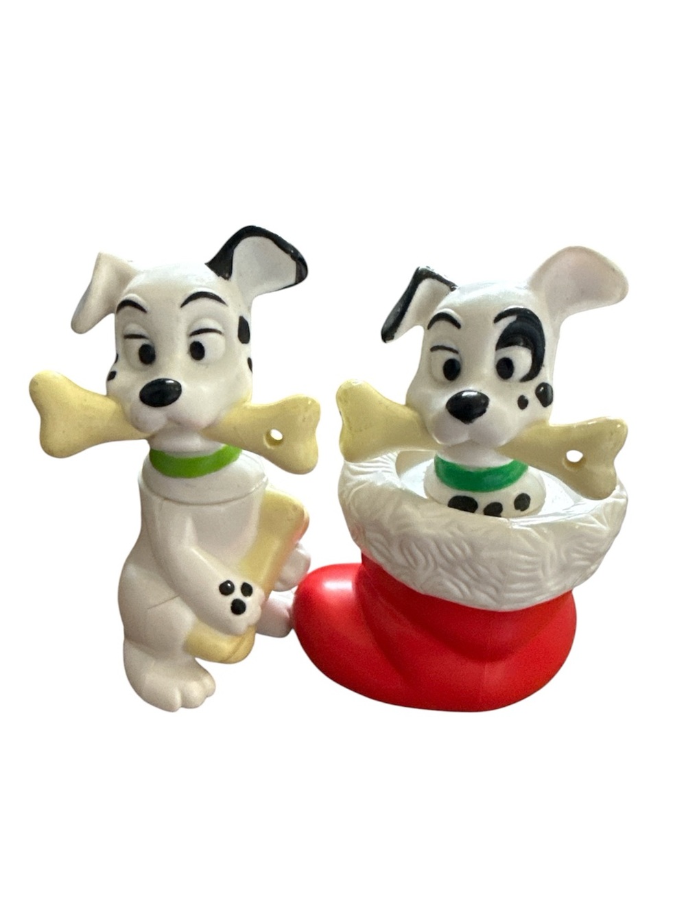1996 McDonald’s Disney 101 DALMATIANS Happy Meal Toy 2 Dog PVC Lot *Loose